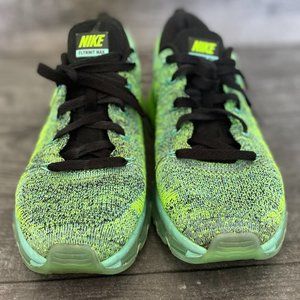 USED Nike Flyknit Max - Green/Multi Color, SZ 9